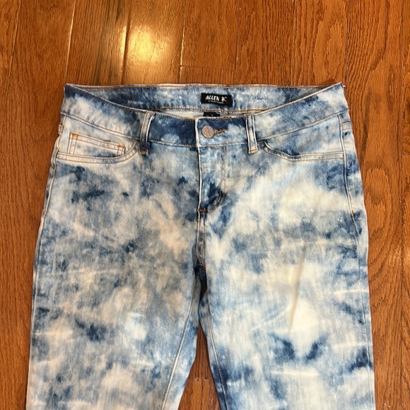 ALLEN B ACID WASH SKINNY JEANS ZIPPED CUFFS SIZE 10 - Picture 2 of 6